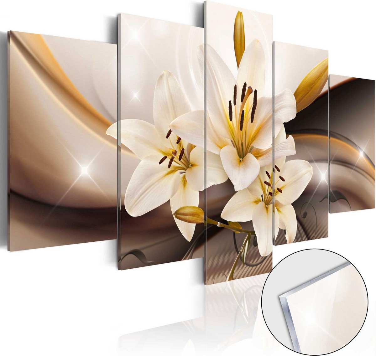 Afbeelding op acrylglas - Shiny Lily [Glass]